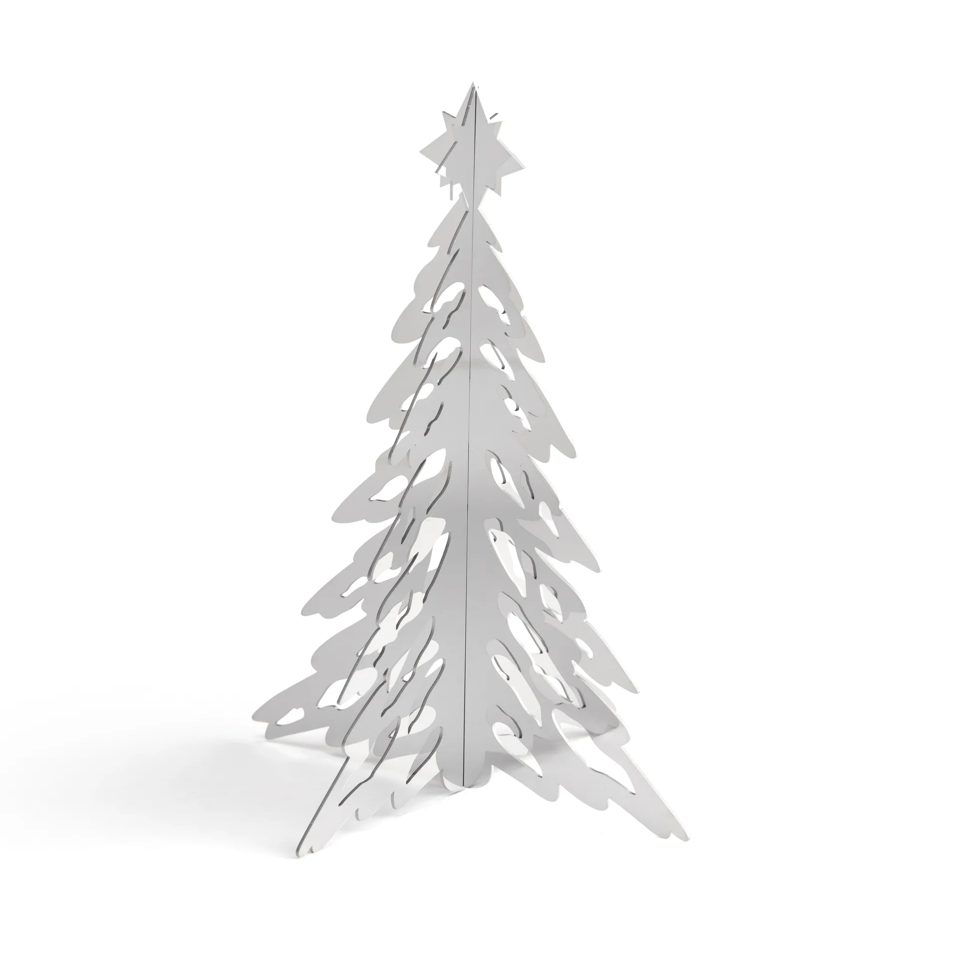 Pinetree dekorasjonsgran 15 cm, Stainless Steel Cooee Design