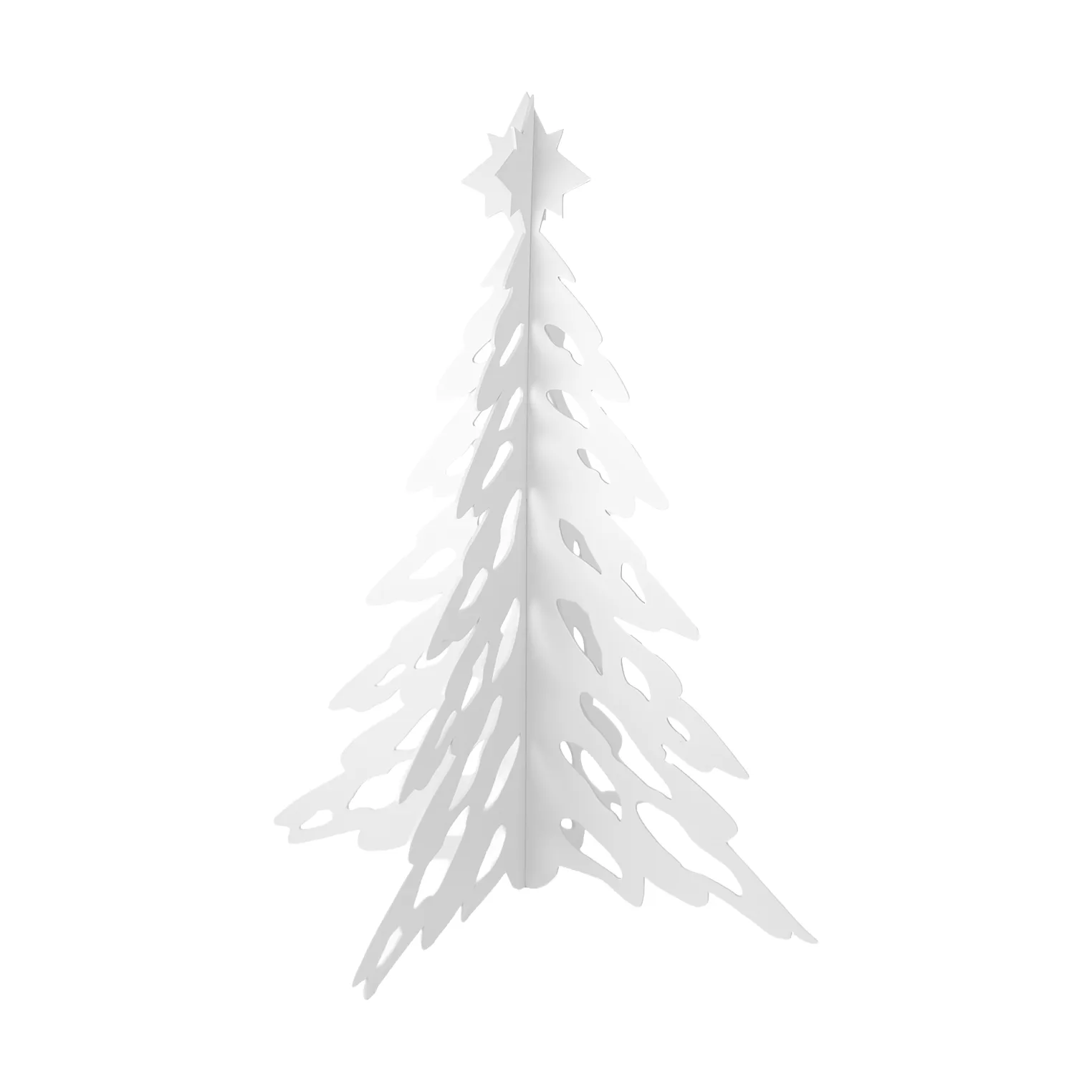 Pinetree dekorasjonsjuletre 15 cm, Hvit Cooee Design