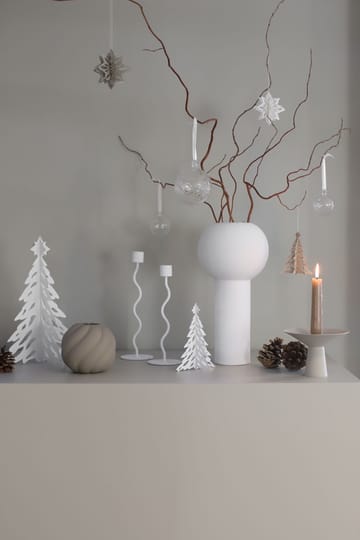 Pinetree dekorasjonsjuletre 20 cm - Hvit - Cooee Design