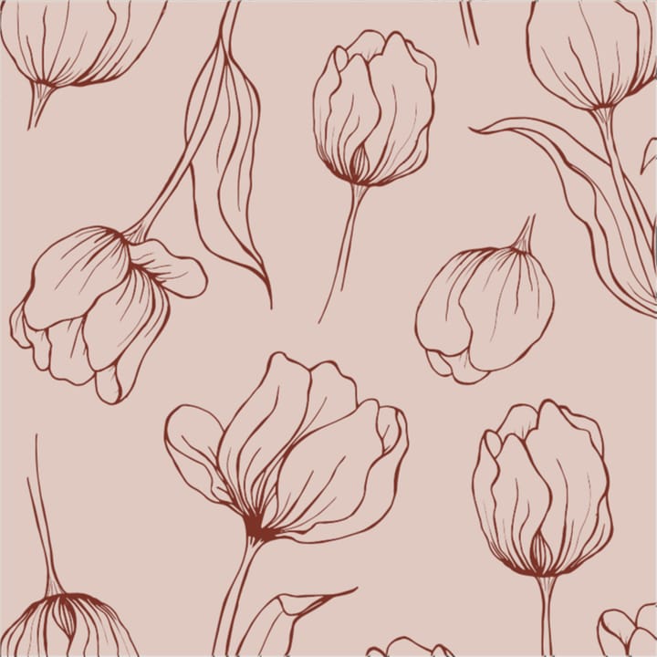 Tulipa servietter 16 x 16 cm - Blush - Cooee Design