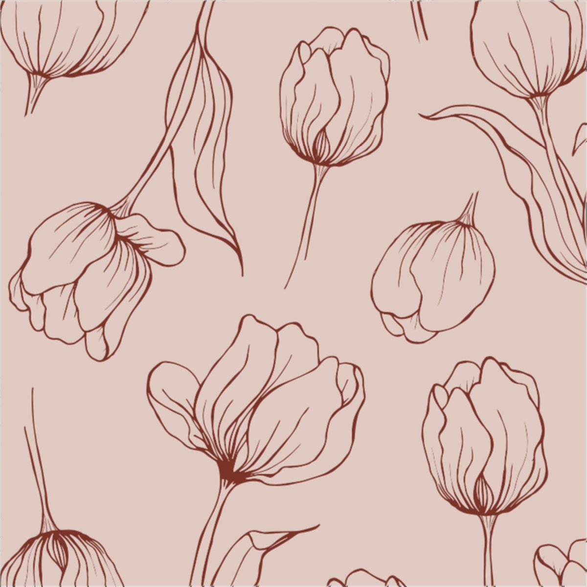 Cooee Design Tulipa servietter 33x33 cm Blush | Skandinavisk Design | Servietter | Rosa
