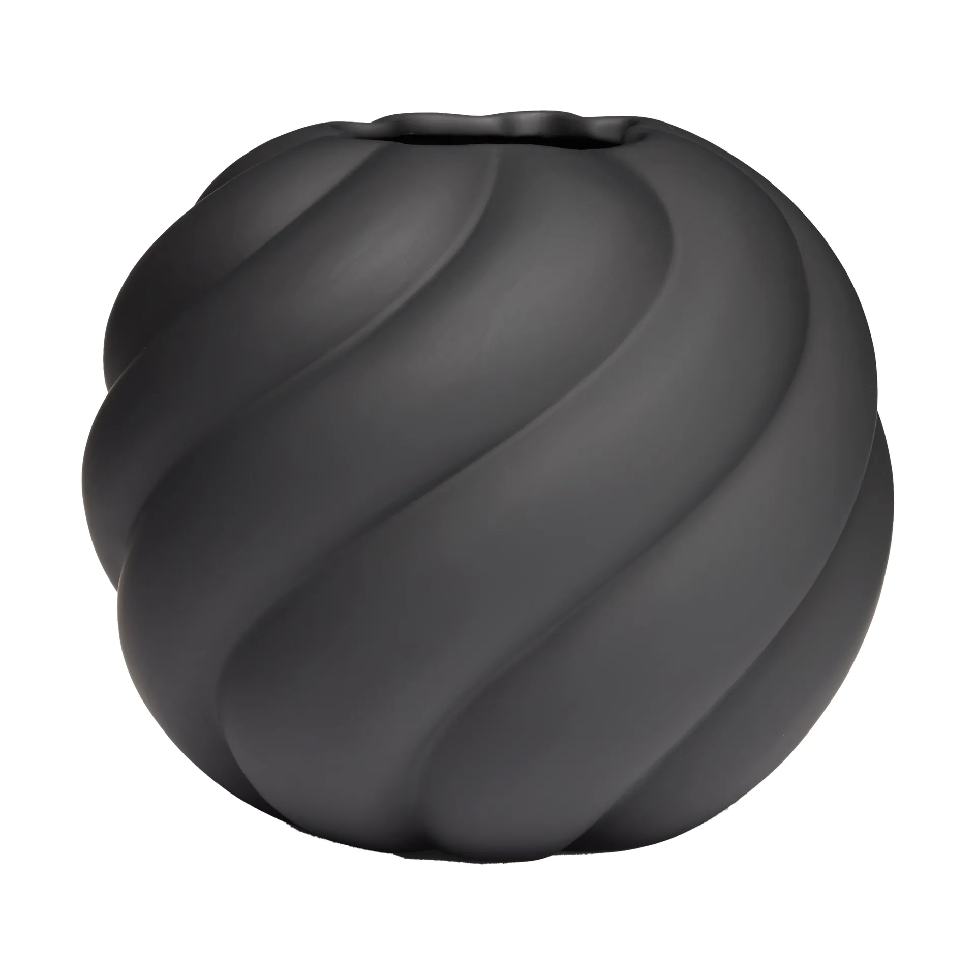 Twist Ball vase 20 cm, Black Cooee Design
