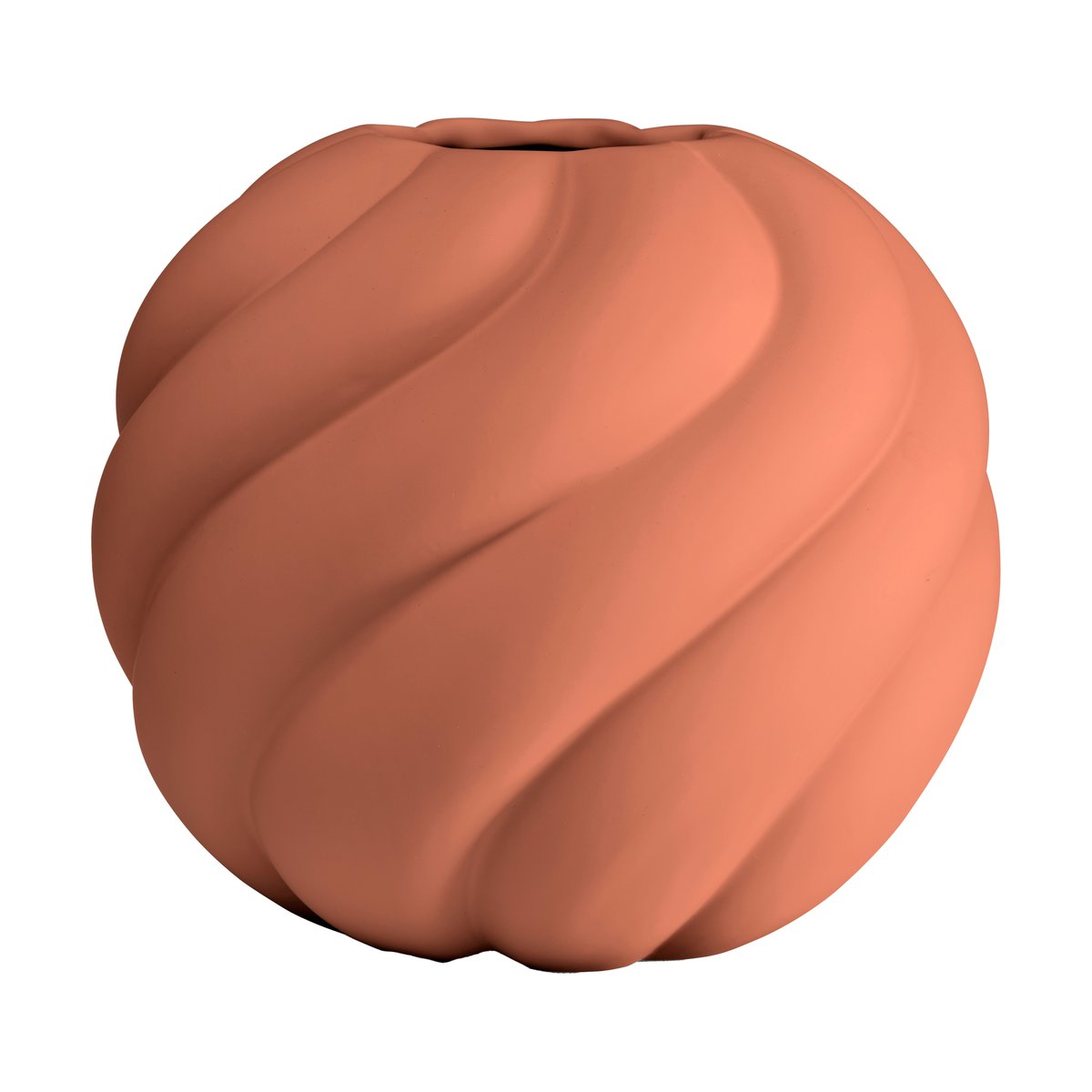 Bilde av Cooee Design Twist Ball vase 20 cm Brick red