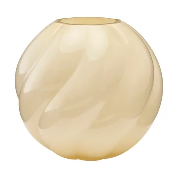 Twist Ball vase 20 cm - Butter yellow - Cooee Design