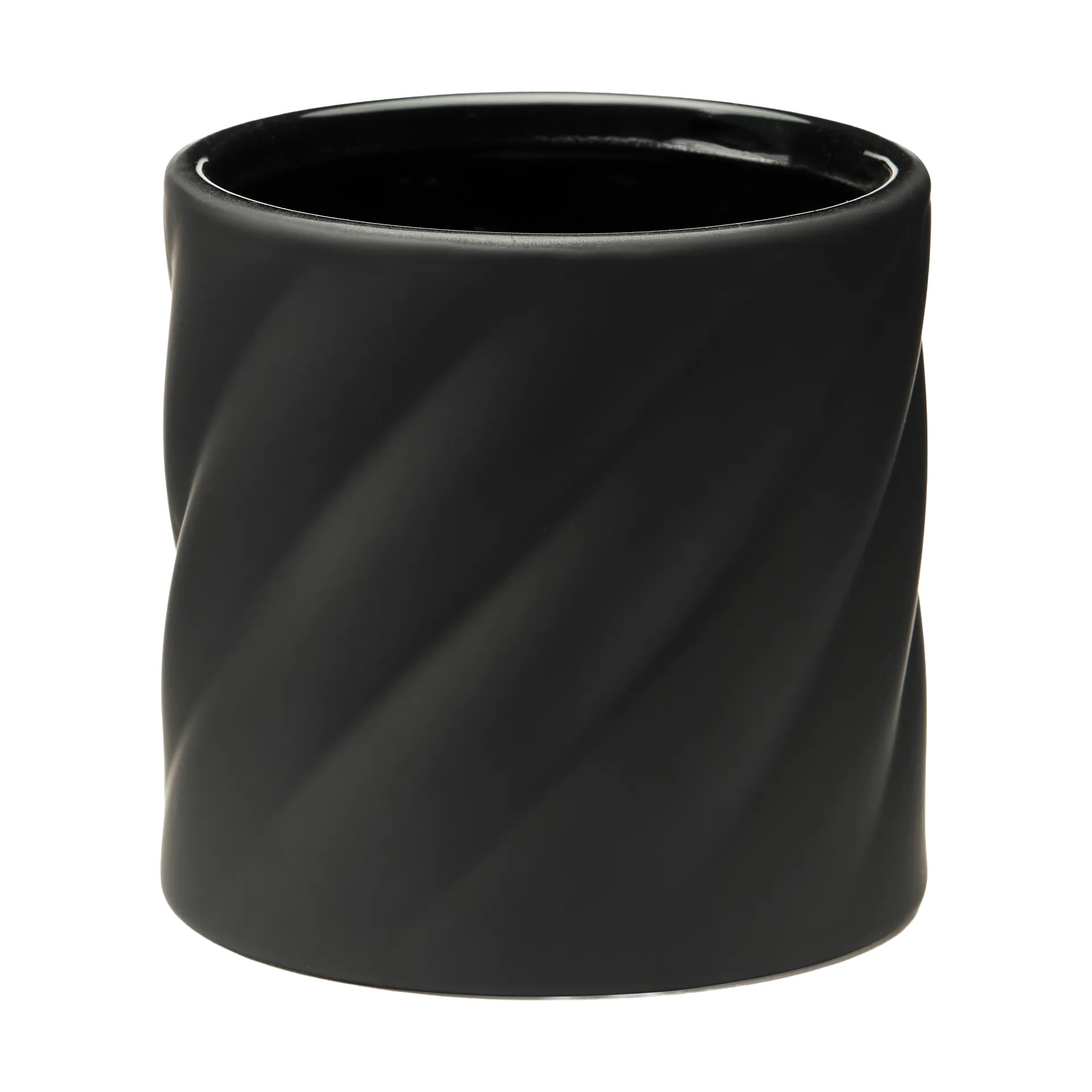 Twist blomsterpotte, Black, liten Ø12 cm Cooee Design