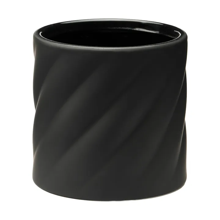Twist blomsterpotte - Black, liten Ø12 cm - Cooee Design