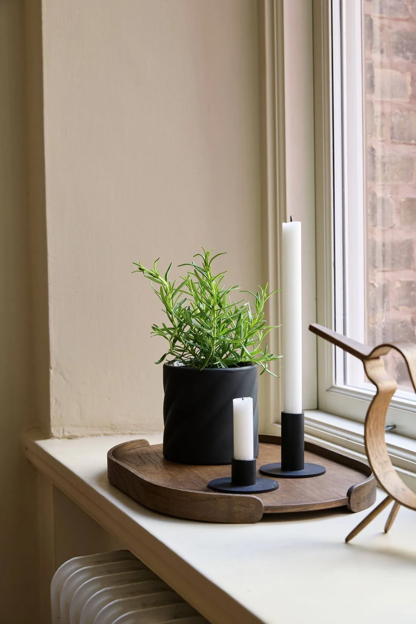 Twist blomsterpotte, Black, liten Ø12 cm Cooee Design
