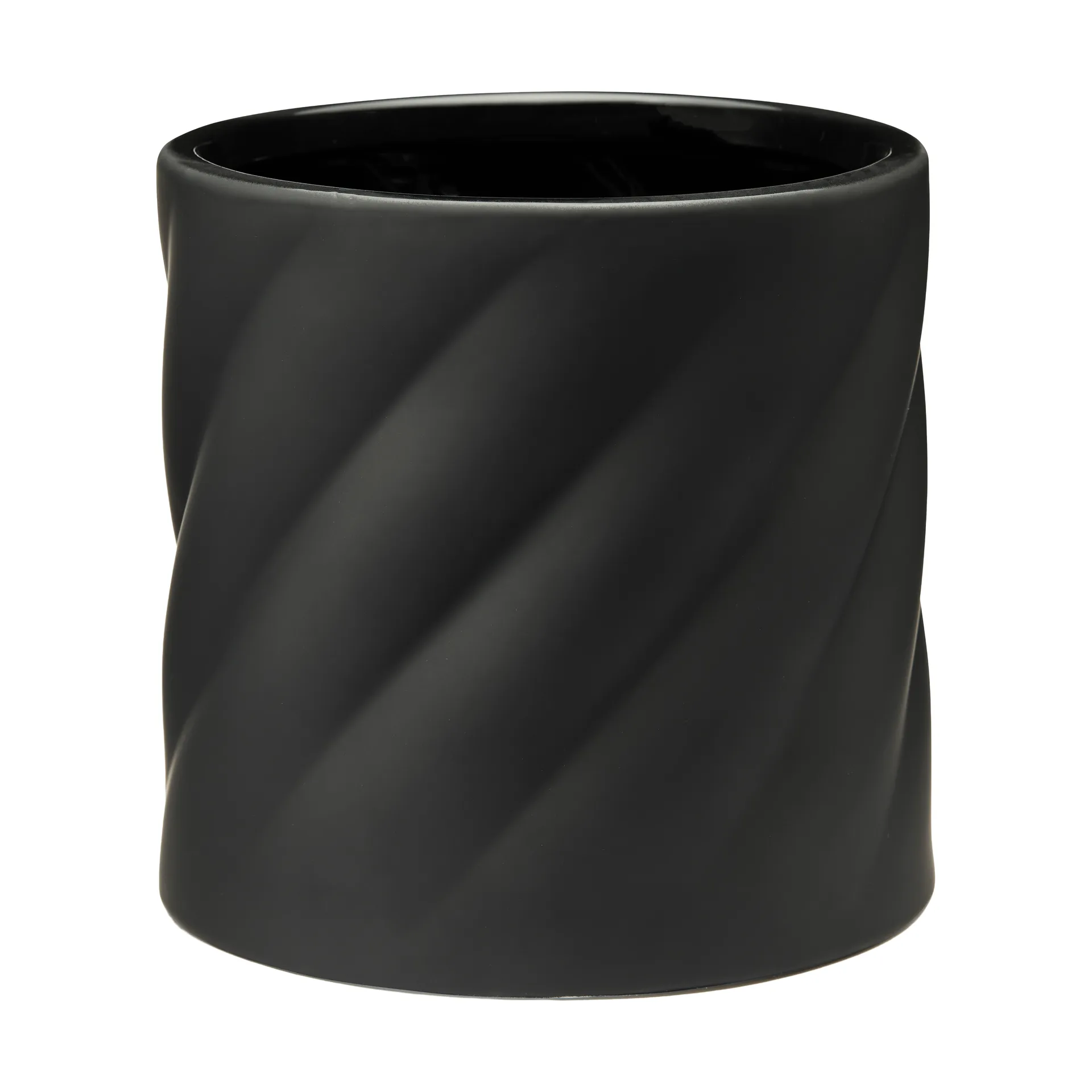 Twist blomsterpotte, Black, medium Ø19 cm Cooee Design