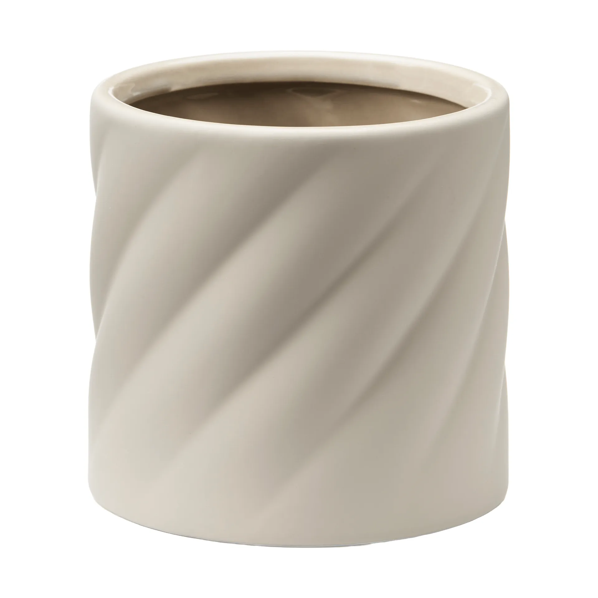 Twist blomsterpotte, Sand, liten Ø12 cm Cooee Design