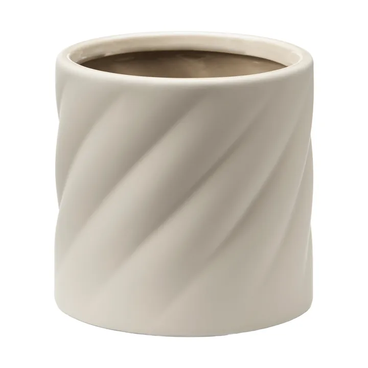 Twist blomsterpotte - Sand, liten Ø12 cm - Cooee Design