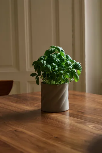 Twist blomsterpotte - Sand, liten Ø12 cm - Cooee Design