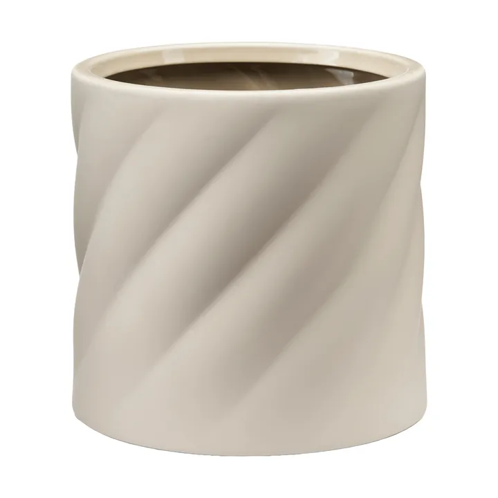 Twist blomsterpotte - Sand, medium Ø19 cm - Cooee Design