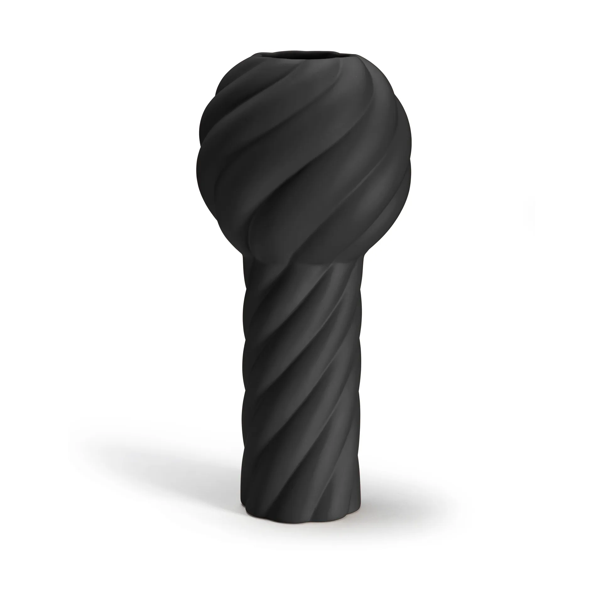 Twist Pillar vase 34 cm, Black Cooee Design