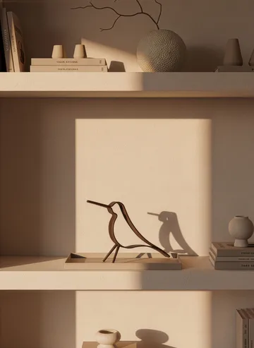 Woody Bird stor - Mørkbeiset eik - Cooee Design