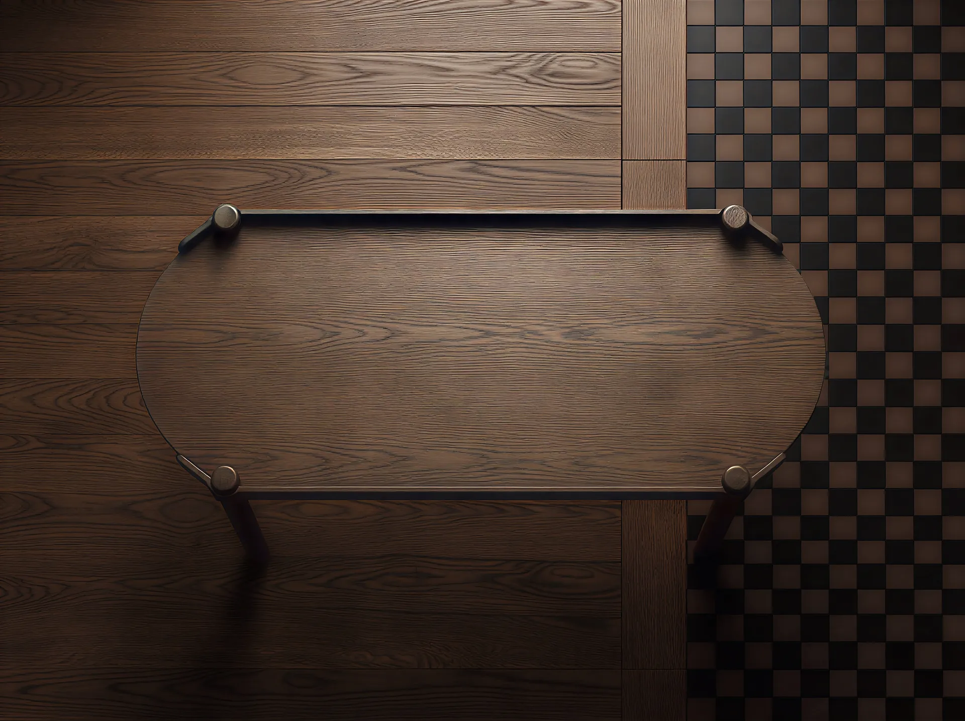Woody bord 50x105 cm, Mørkbeiset eik Cooee Design