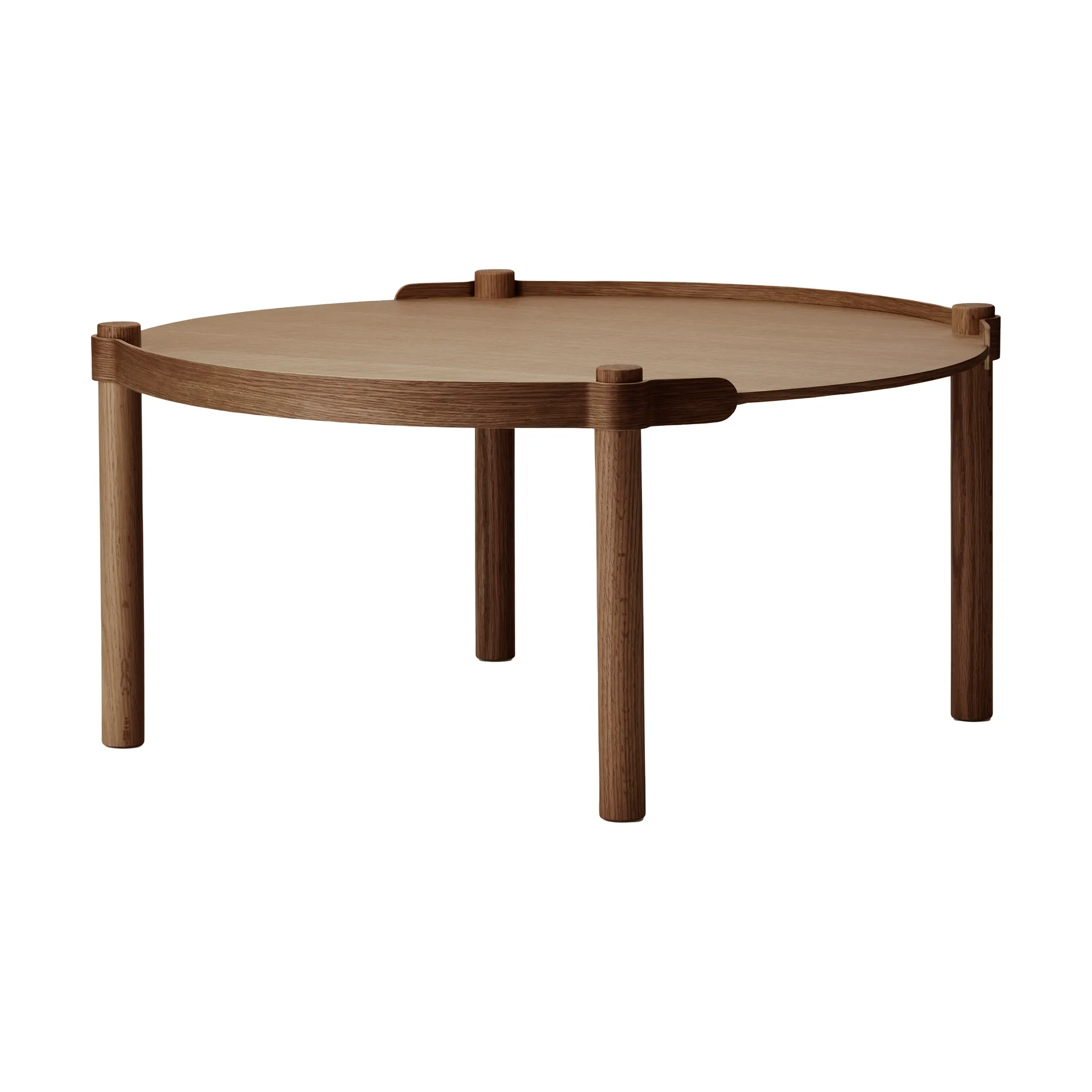 Woody bord Ø80 cm, Mørkbeiset eik Cooee Design