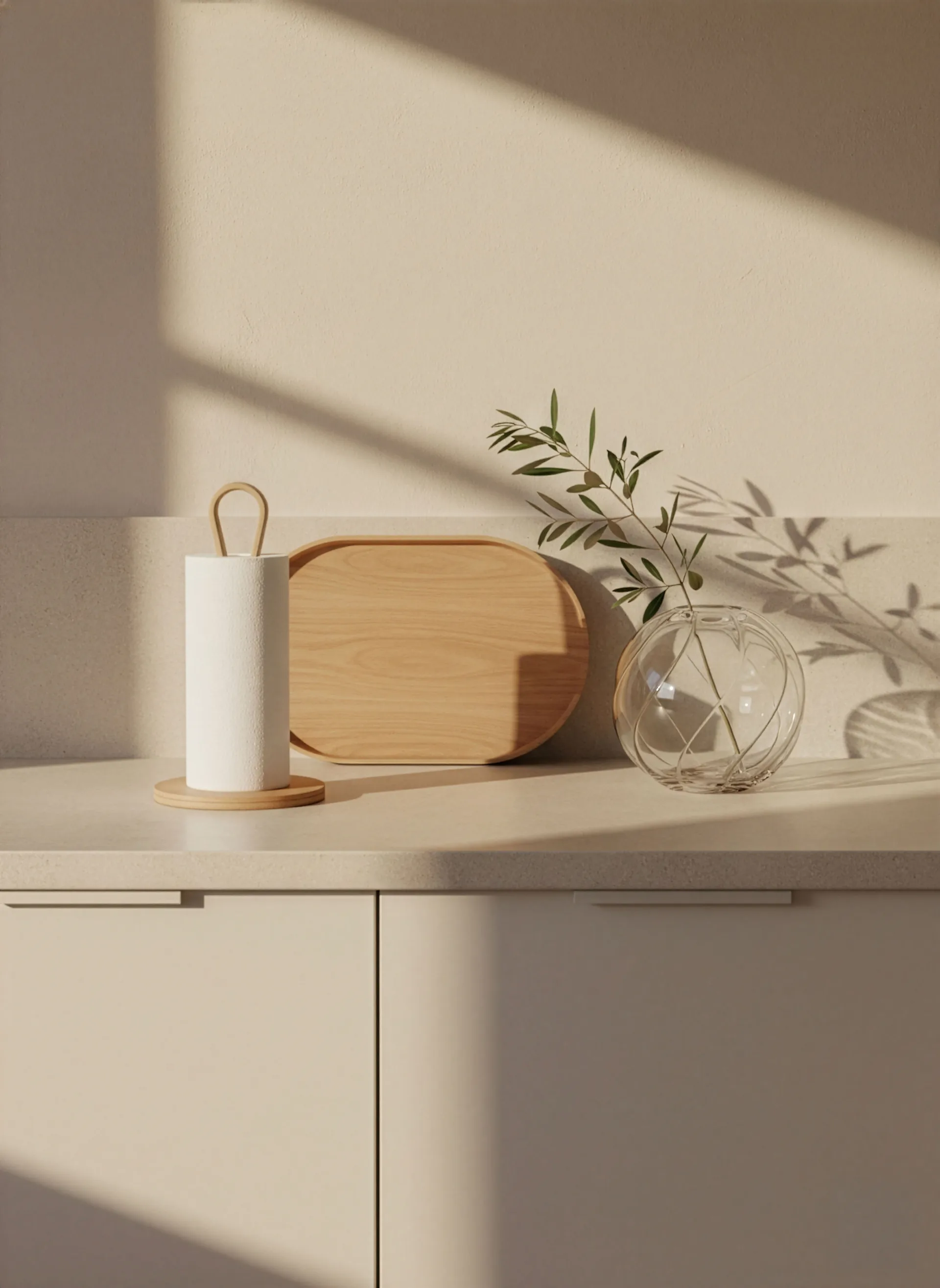 Woody kjøkkenrullholder, Eik Cooee Design