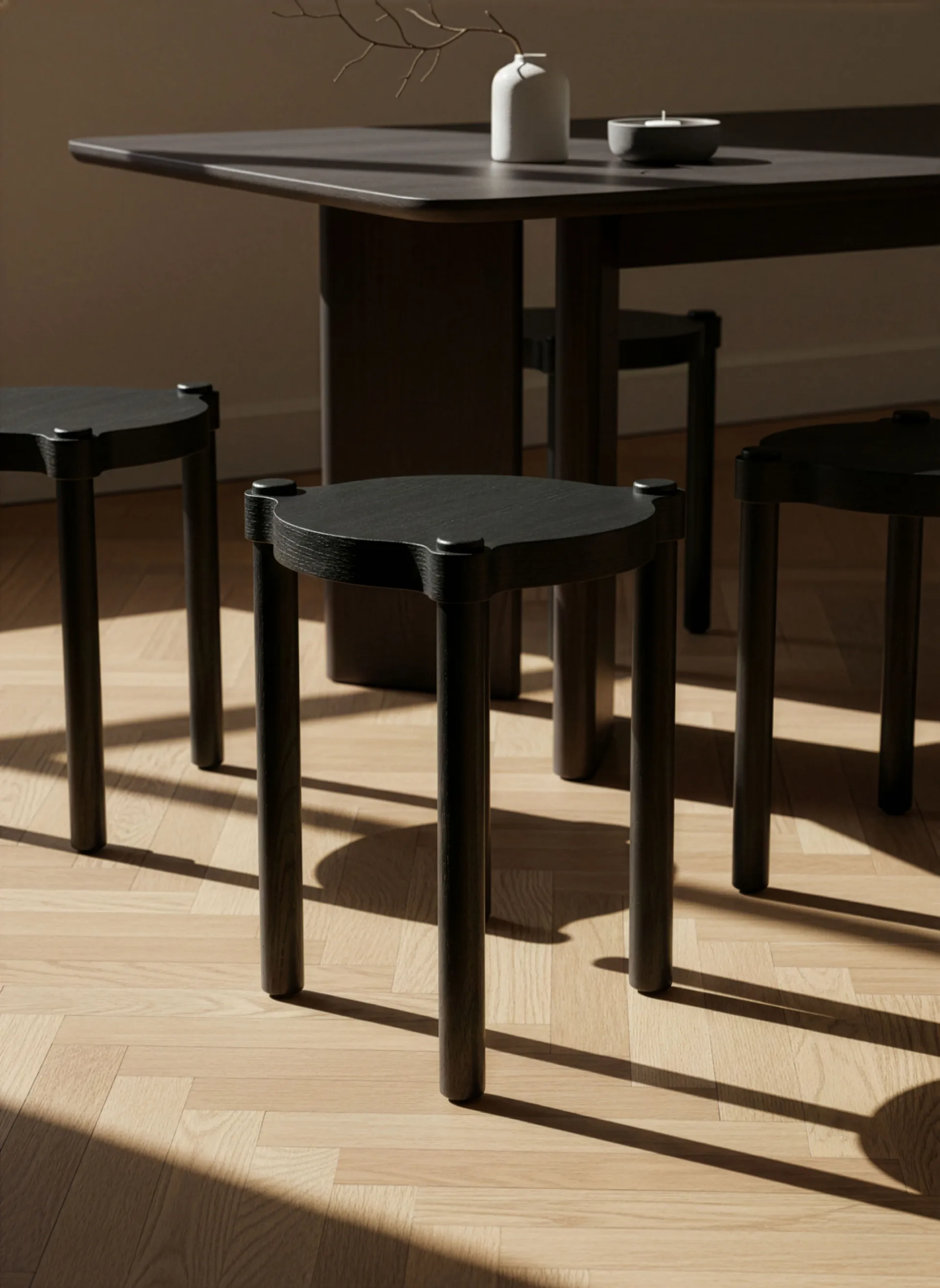 Woody krakk, Svartbeiset eik Cooee Design