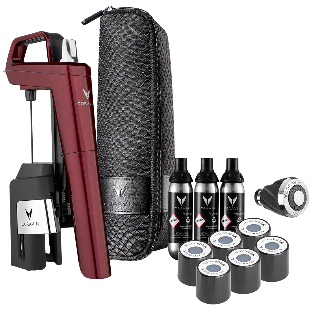 CORAVIN Timeless Six Vinsystem Burgundy | Skandinavisk Design | Vinutstyr & Barutstyr | Rød