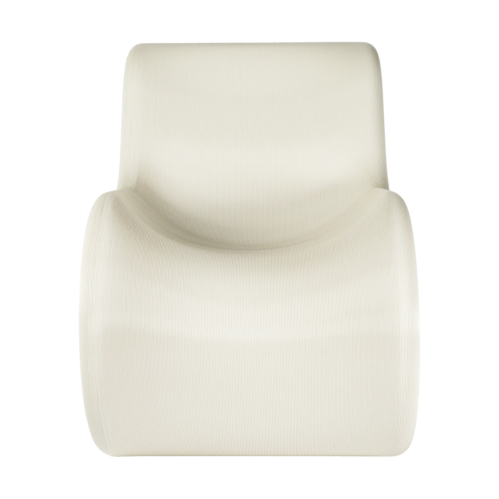 Éclair chair loungestol, Cream Crème Atelier