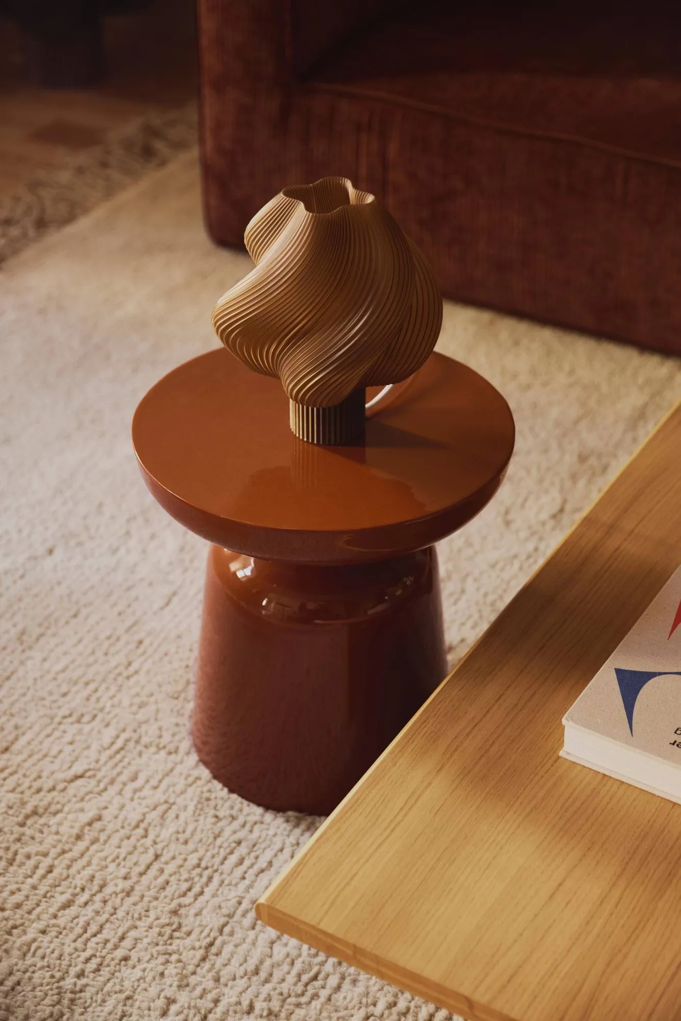 Soft Serve bordlampe, Caramel, Regular, 26 cm Crème Atelier