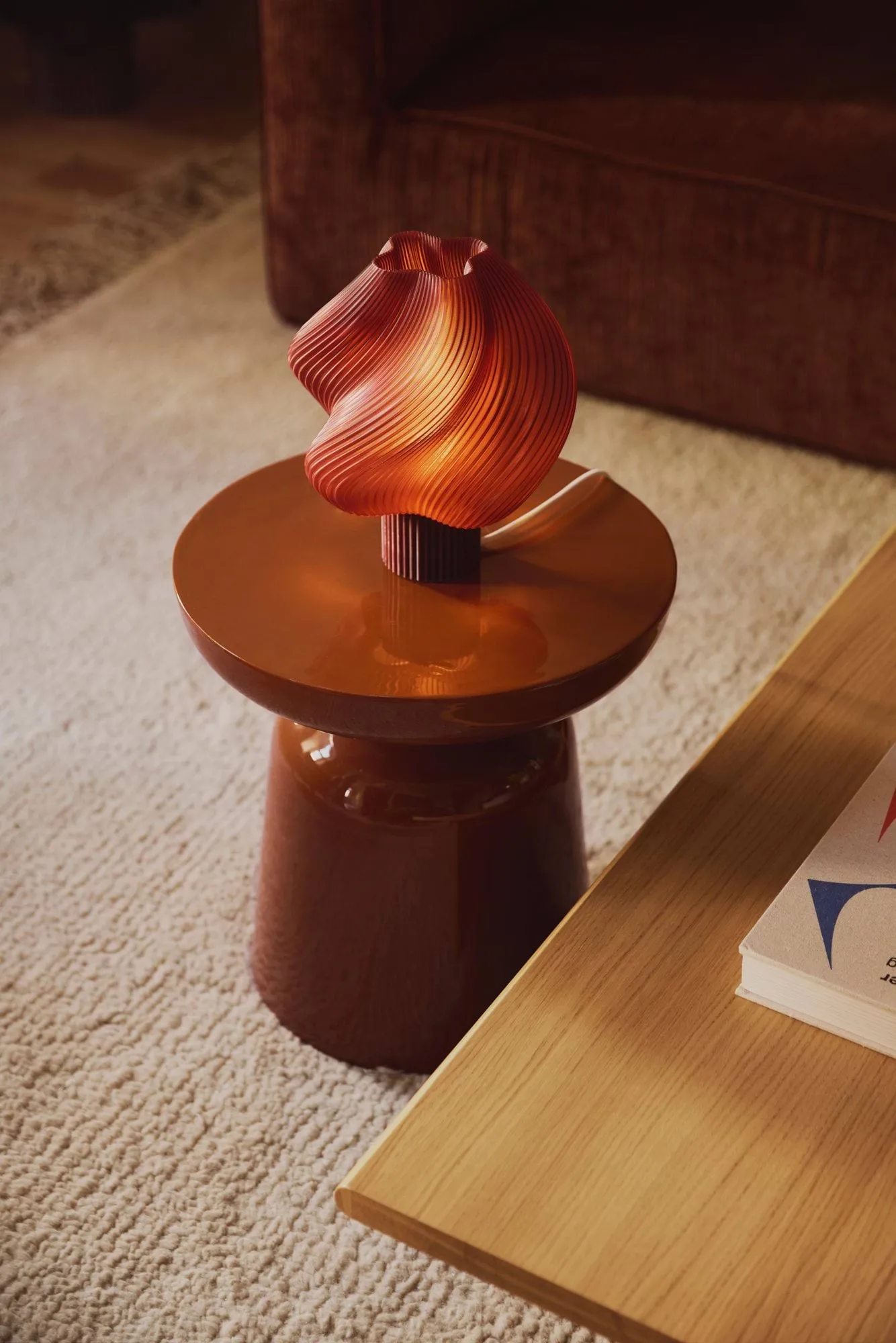 Soft Serve bordlampe, Cherry, Regular, 26 cm Crème Atelier