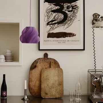 Soft Serve pendel - Lavender sorbet-brass, 01, 20 cm - Crème Atelier