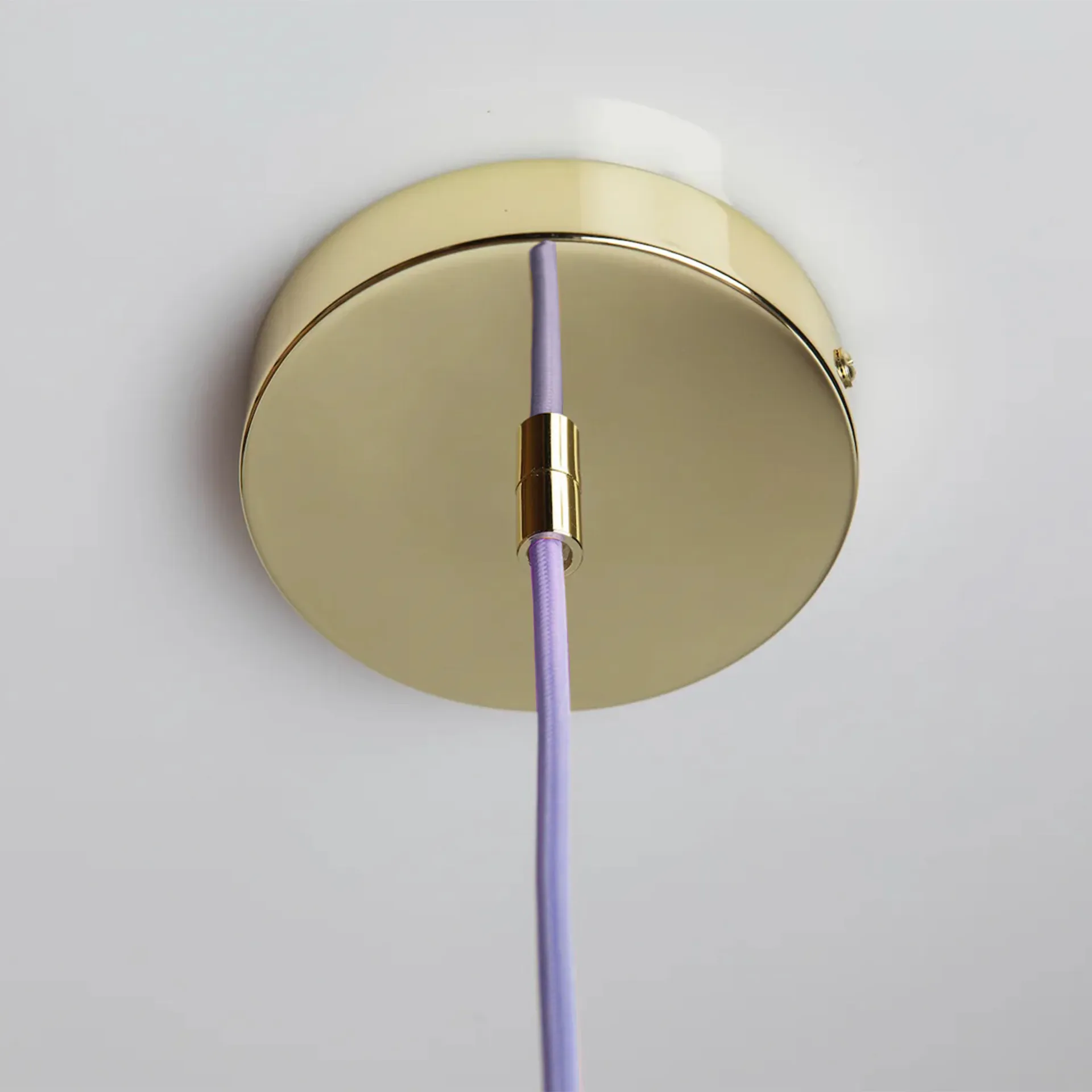 Soft Serve pendel, Lavender sorbet-brass, 02, 25 cm Crème Atelier