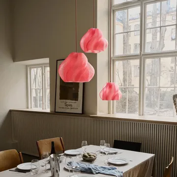 Soft Serve pendel - Peach sorbet-chrome, 01, 20 cm - Crème Atelier