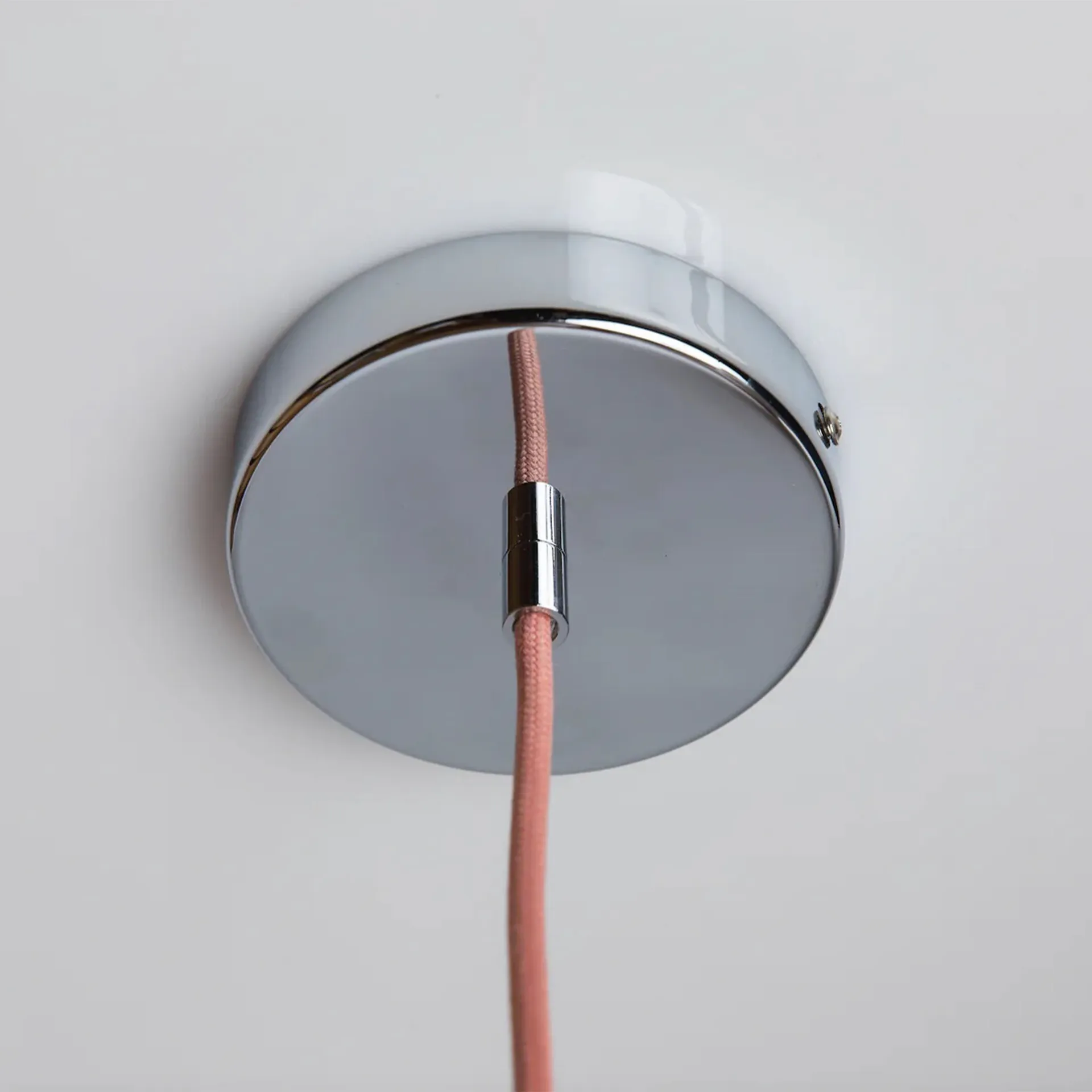 Soft Serve pendel, Peach sorbet-chrome, 02, 25 cm Crème Atelier