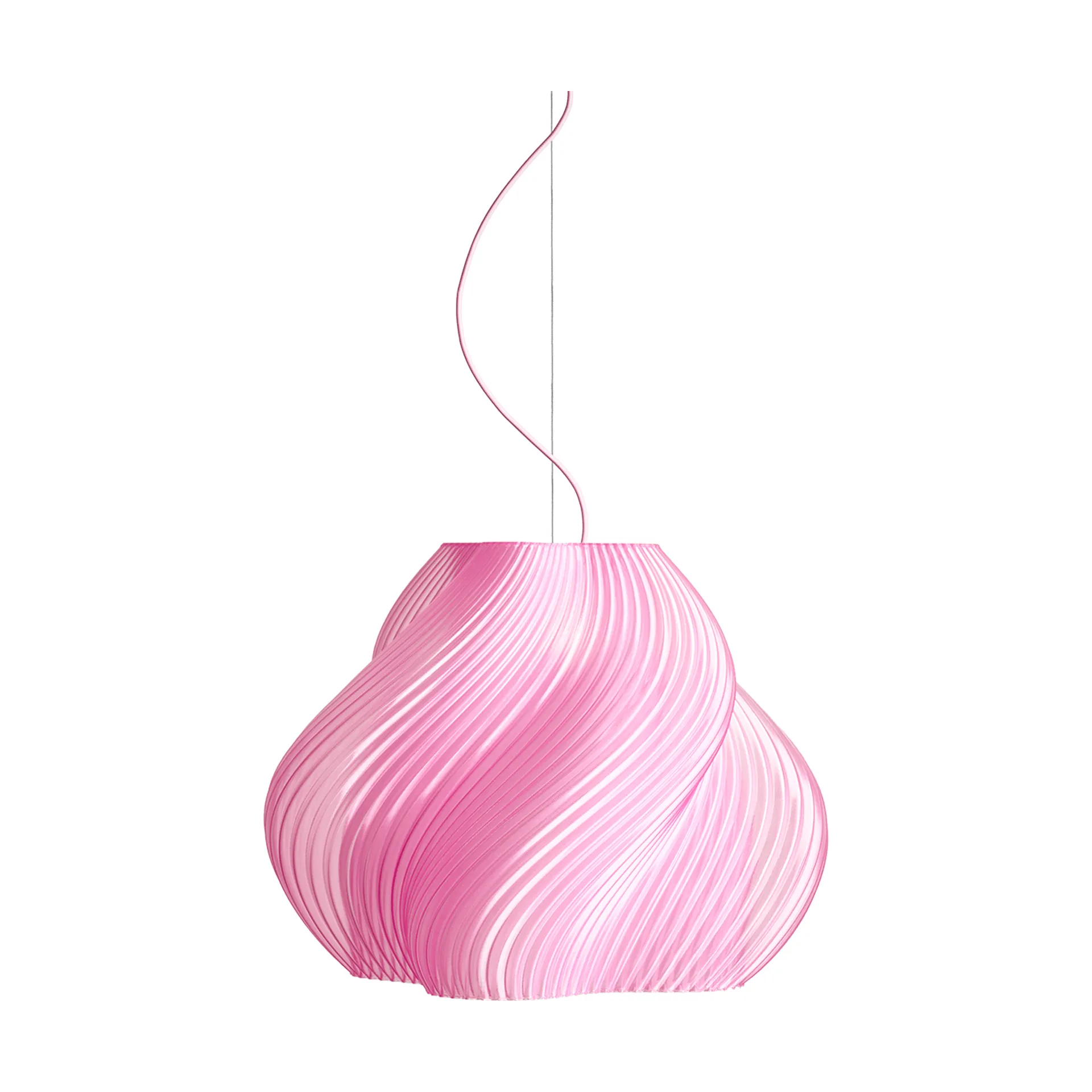 Soft Serve pendel, Rose sorbet-chrome, Mega, 60 cm Crème Atelier