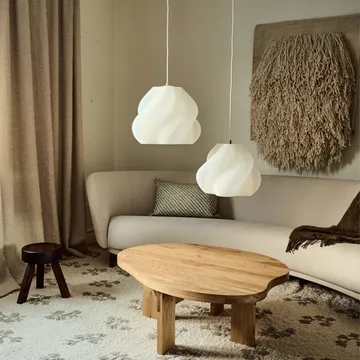 Soft Serve pendel - White-brass, 03, 30 cm - Crème Atelier