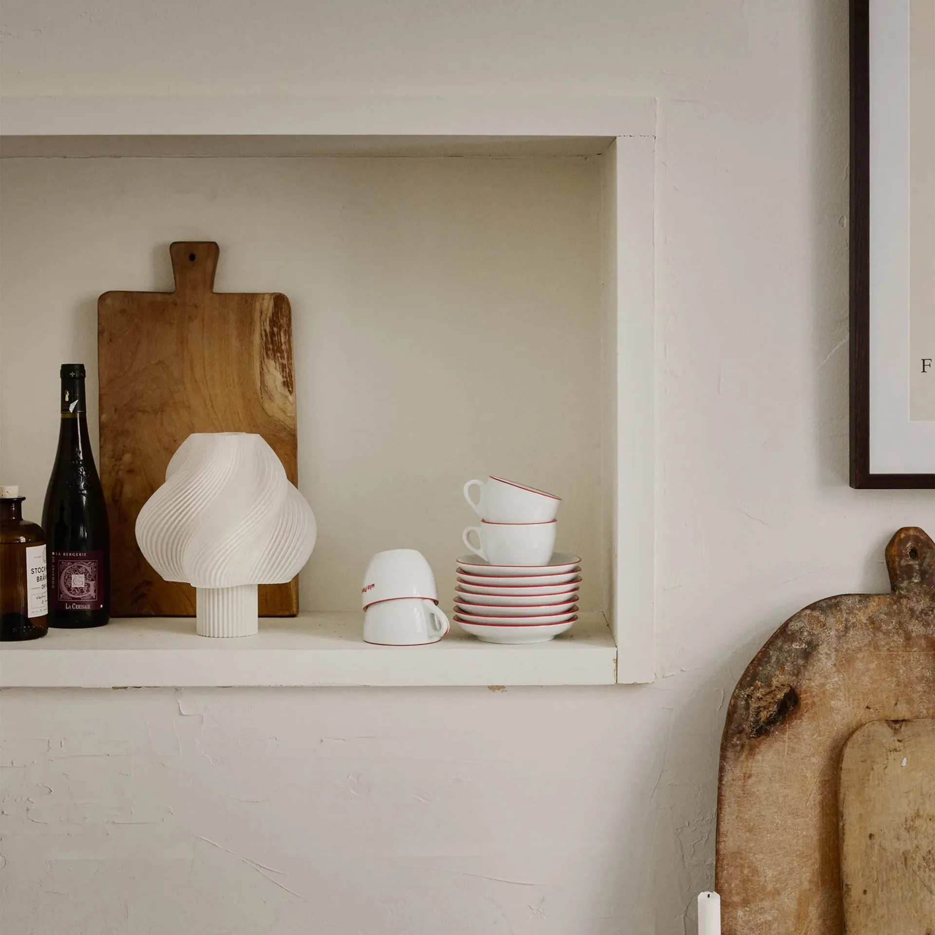 Soft Serve portabel bordlampe, Vanilla bean, 23 cm Crème Atelier