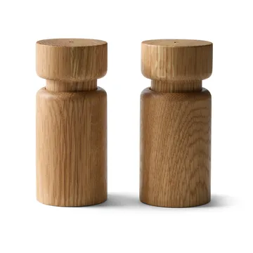 Helsinki salt- og pepperkvernsett - Oak, 2 deler - Crushgrind