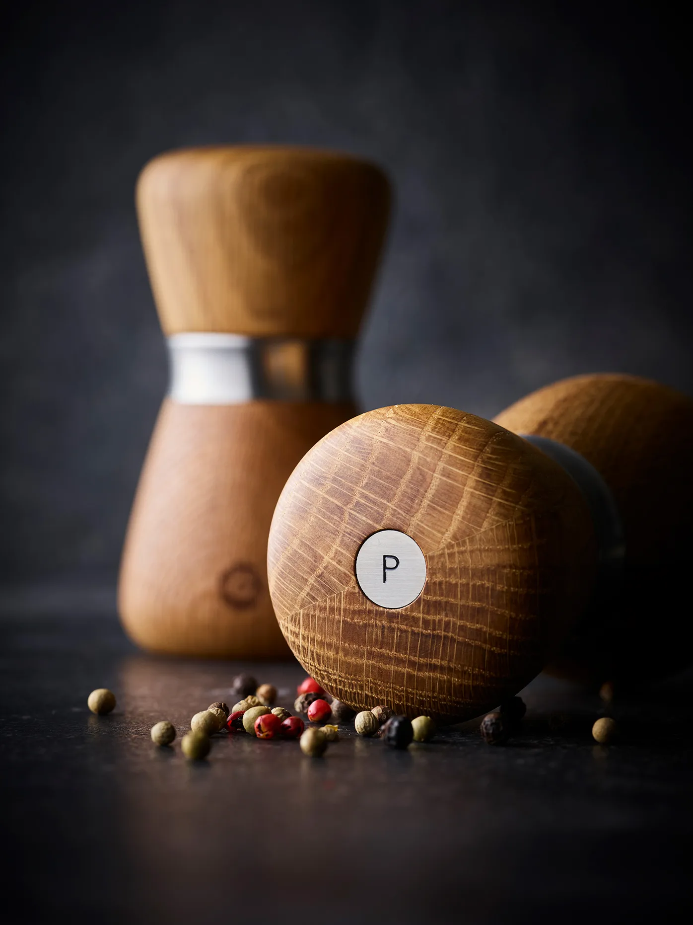 Kyoto krydderkvern, Natural, FSC oak, 10 cm Crushgrind