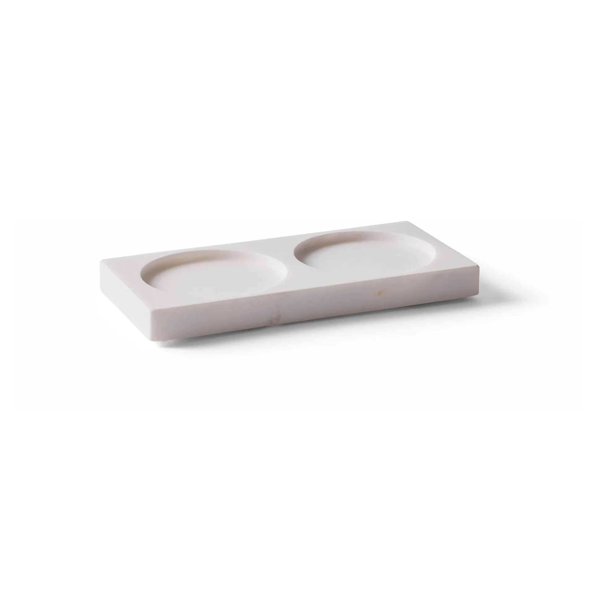 Tabletopper krydderkvernstativ, White marble Crushgrind