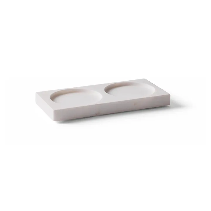 Tabletopper krydderkvernstativ - White marble - Crushgrind