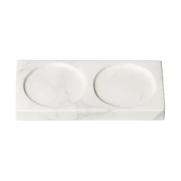 Tabletopper krydderkvernstativ - White marble - Crushgrind