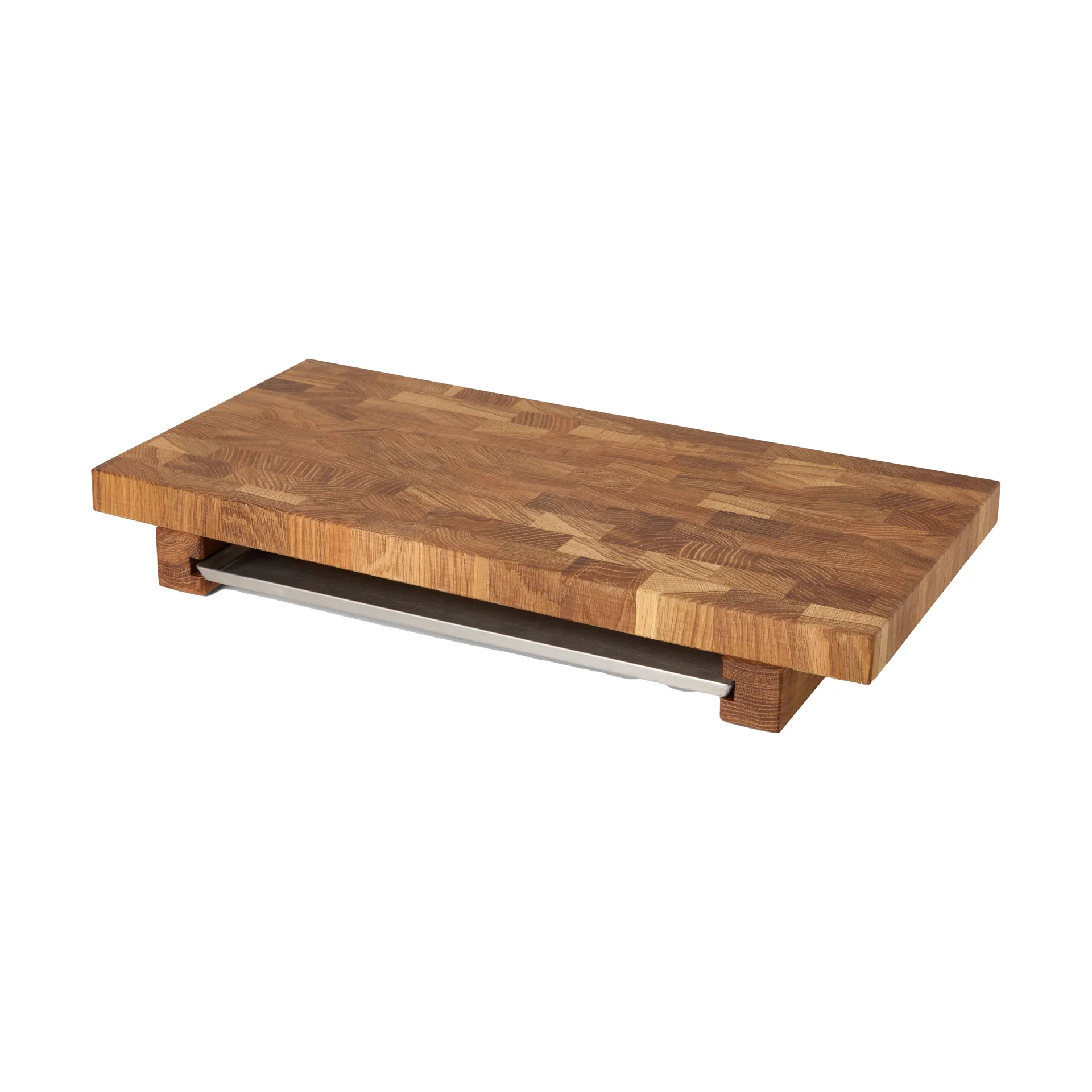 Culimat skjærefjøl 50x25 cm, Eik-rustfritt stål brikke Culimat