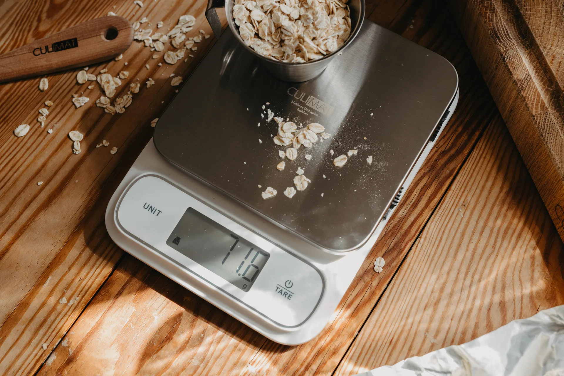 Digital kjøkkenvekt vanntett, Hvit-sølv Culimat