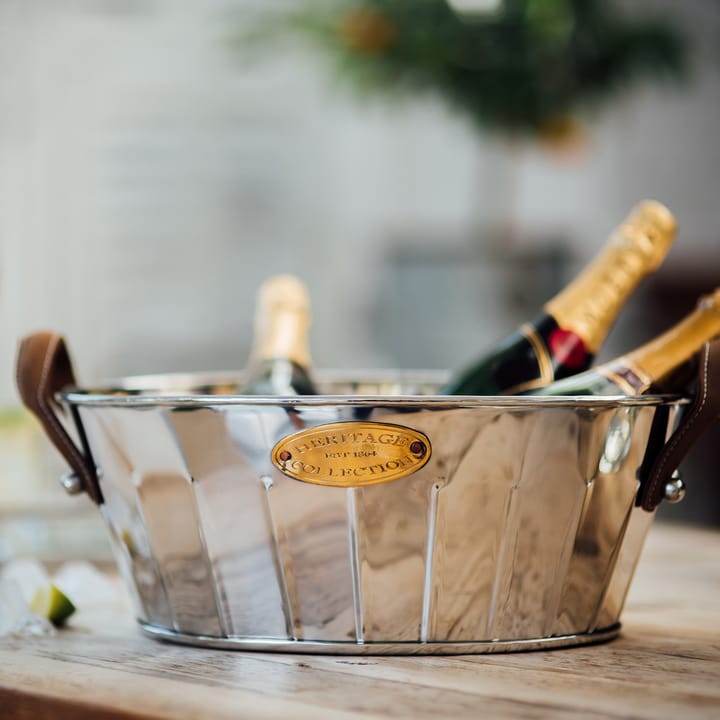 Heritage champagnekjøler med lærhank - 30 cm - Culinary Concepts