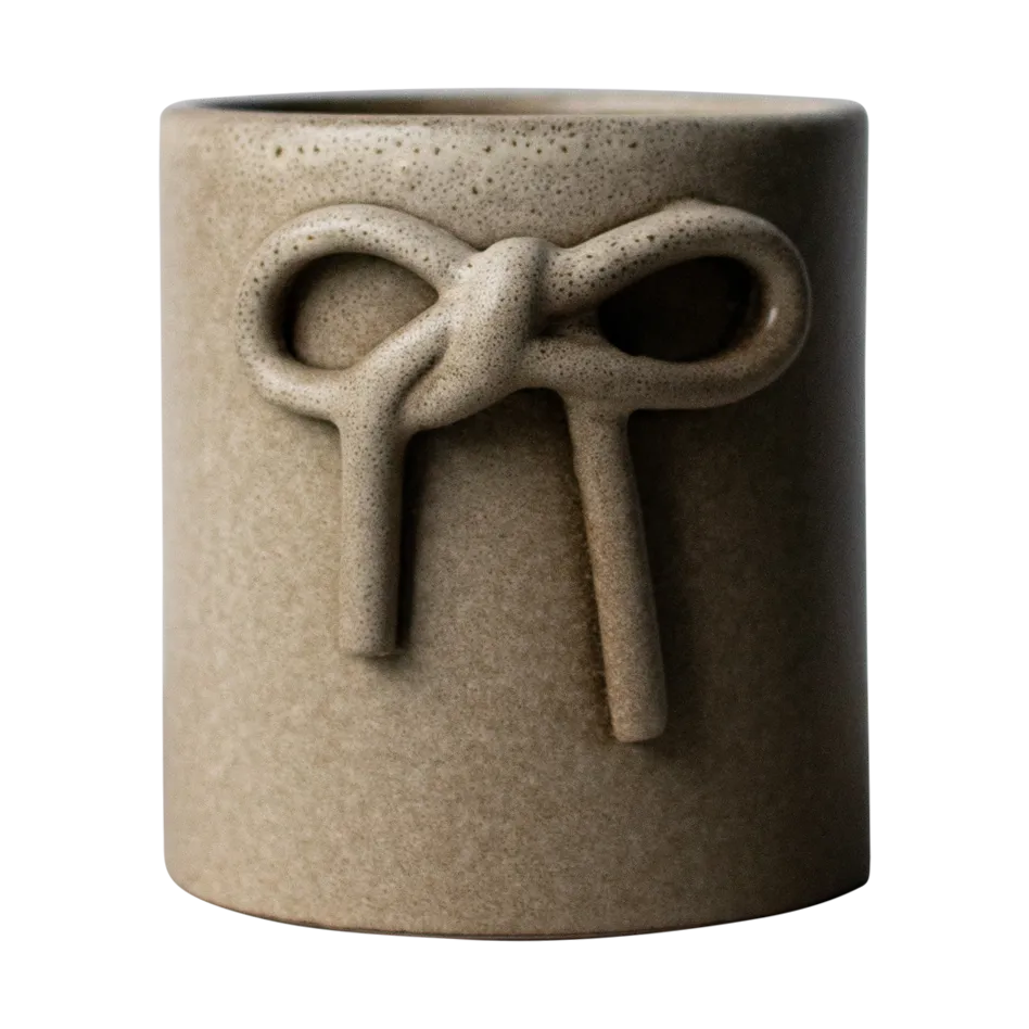 Bow krukke Ø11 cm, Beige DBKD