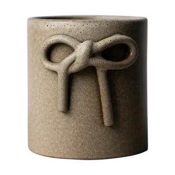 Bow krukke Ø11 cm - Beige - DBKD