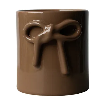 Bow krukke Ø11 cm - Shiny nougat - DBKD