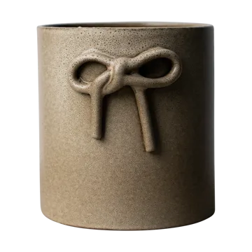 Bow krukke Ø14 cm - Beige - DBKD