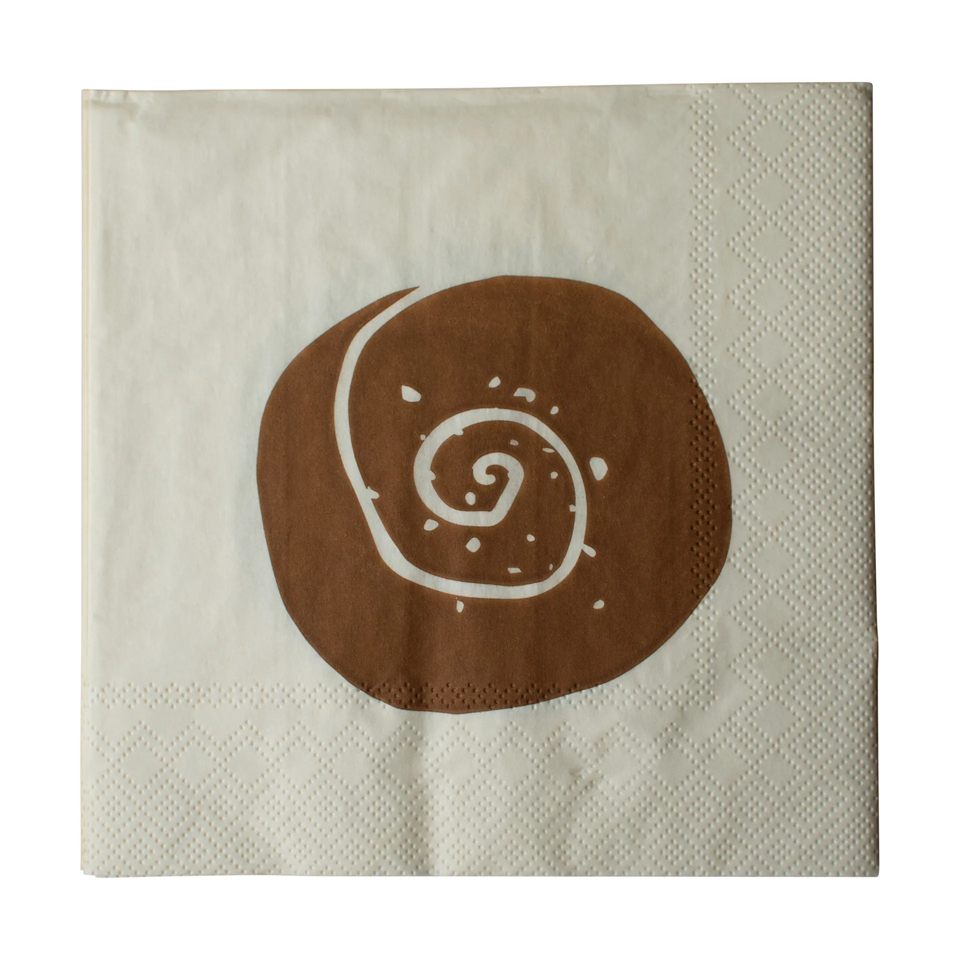 Bulle papirserviett 20-pakning, Creme-Brown, 33x33 cm DBKD