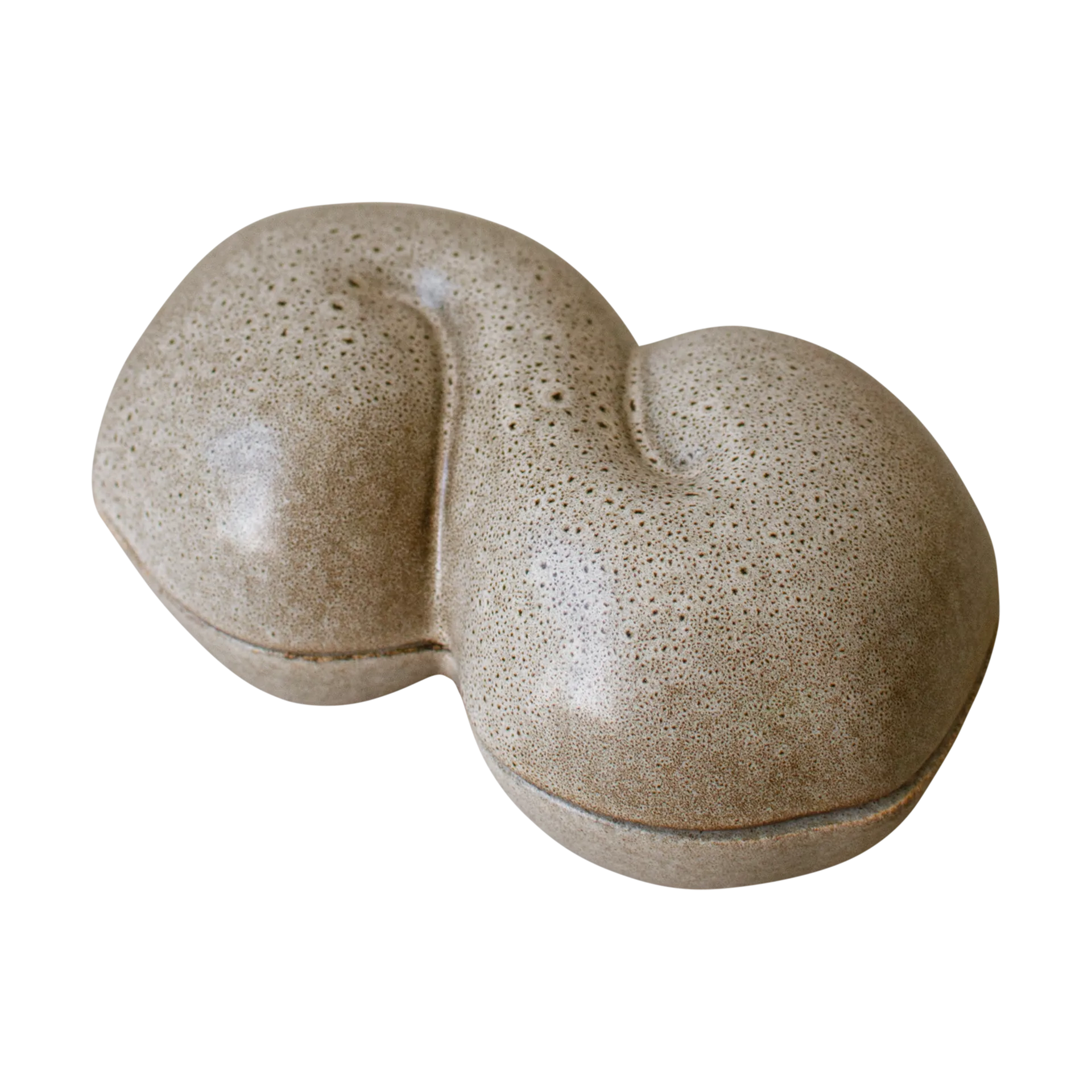 Bun skål med lokk 11 x 18 cm, Beige DBKD