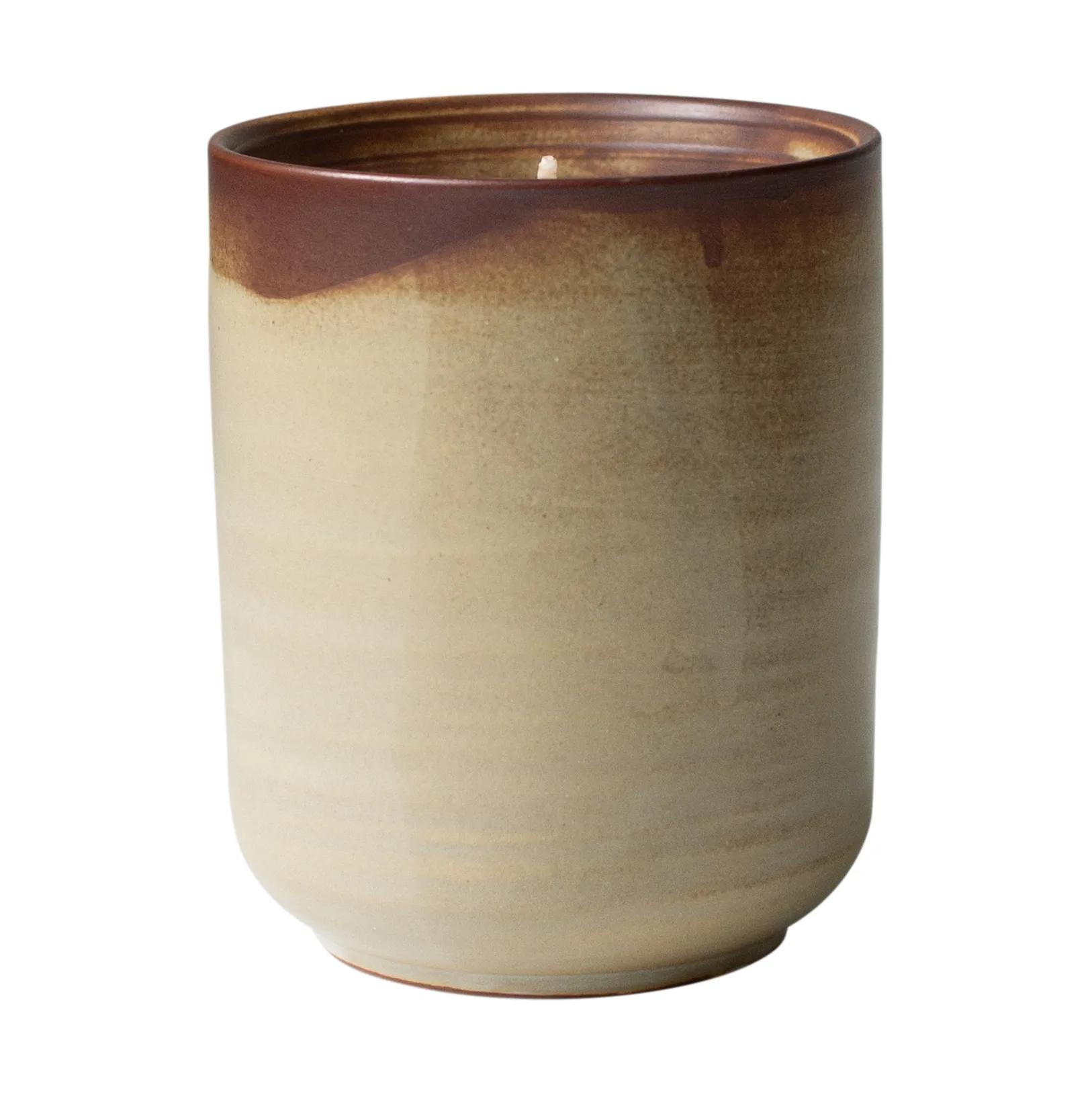 Burn duftlys 60 t, Creme-brown DBKD