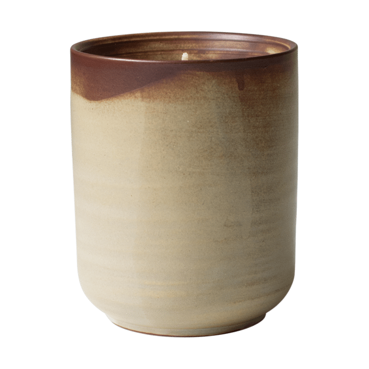Burn duftlys 60 t - Creme-brown - DBKD