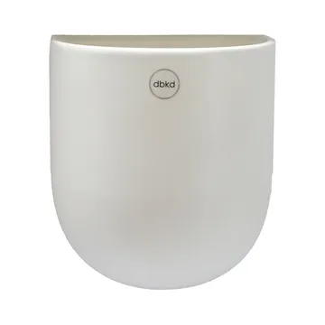 Cut vegghengt krukke hvit - large - DBKD
